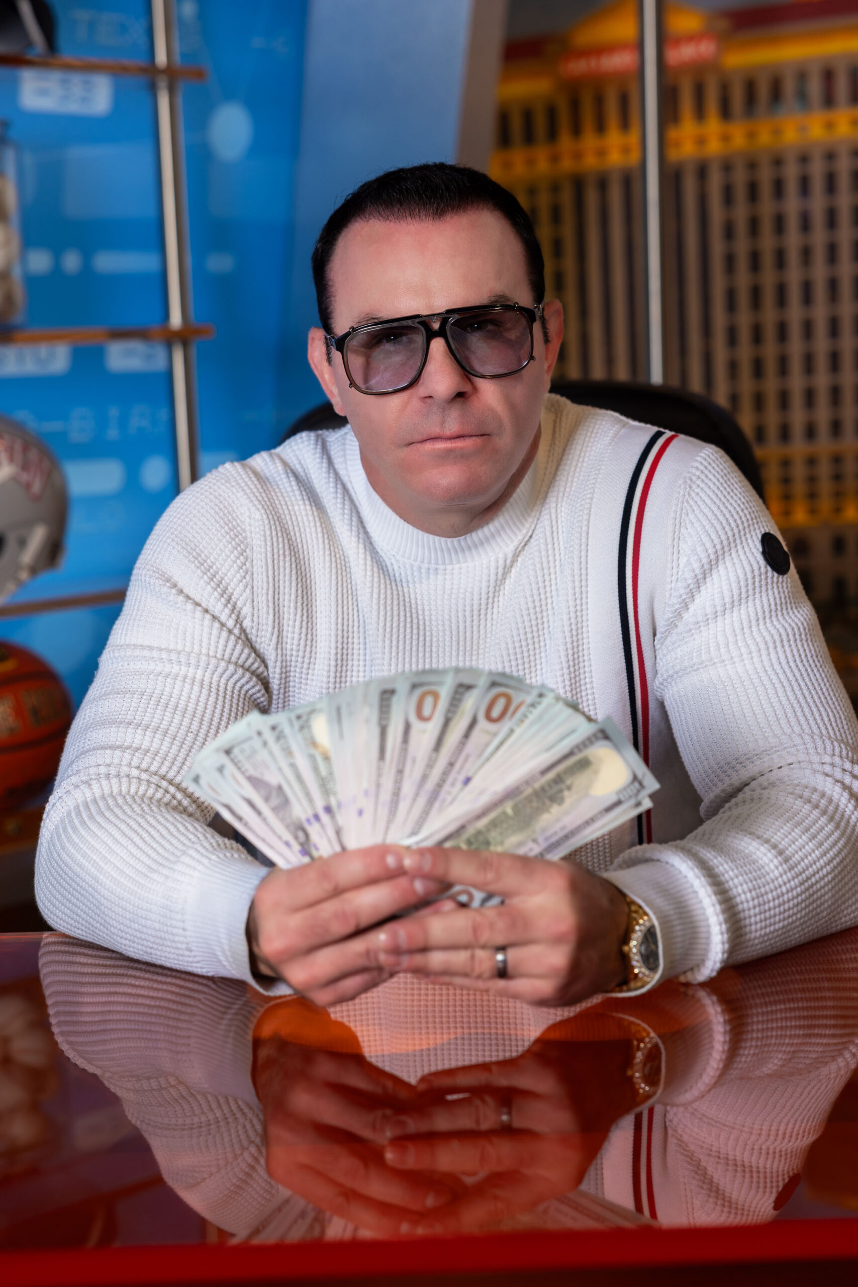 steve stevens - vip sports with hundreds of dollars in hand